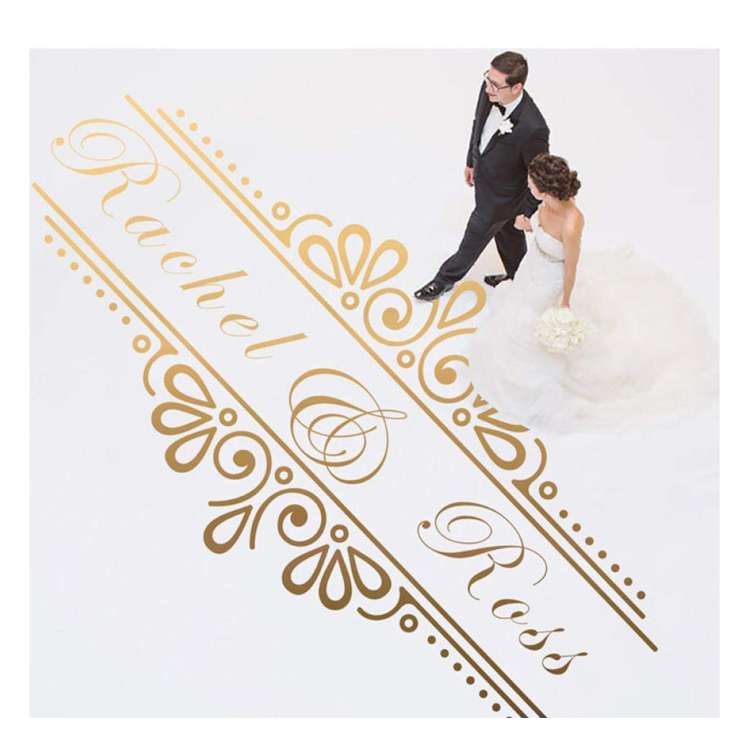 Custom wholesale removable dance floor decal for wedding